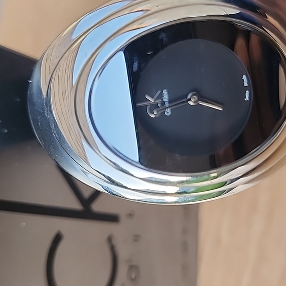 Calvin Klein Mound Women's Black and Silver Watch - Picture 2 of 8